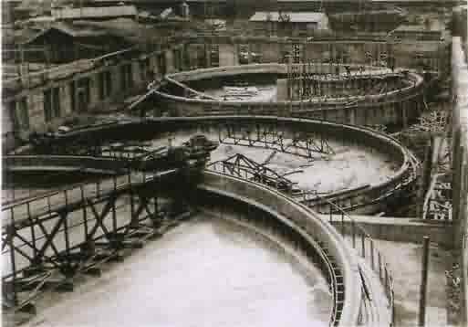 1951 г. Установка сгустителей на нефелиновой фабрике